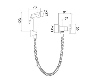Ducha Higienica 1984 C34 LorenFit Cross Cromado Lorenzetti Ducha Higienica 1984 C34 LorenFit Cross Cromado Lorenzetti
