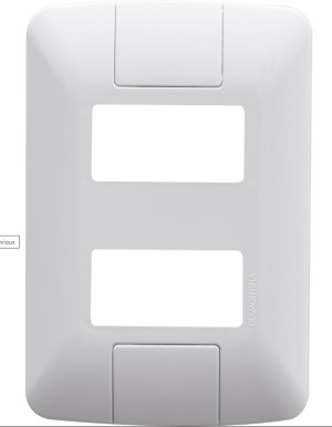 Placa 2 Postos Afastados 4x2 Tramontina Aria Branca
57203006 - 