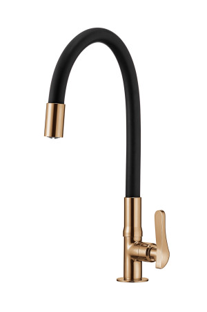 Torneira LorenFlex Lorenzetti 1177 RG27 Com Bica Flexível De Bancada Rose Gold
 - 