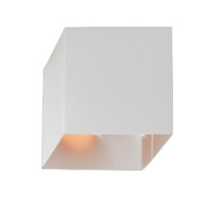 Arandela Cubo Aço 12cm - Branco - 