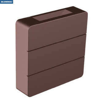 Arandela LED Clean Aletada 6W 3.000K - Marrom Gold Arandela LED Clean Aletada 6W 3.000K - Marrom Gold