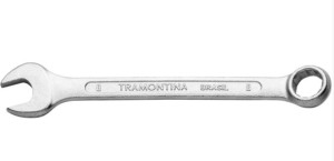Chave Combinada 8 mm Tramontina Basic com Corpo em Aço Especial Cromado - 