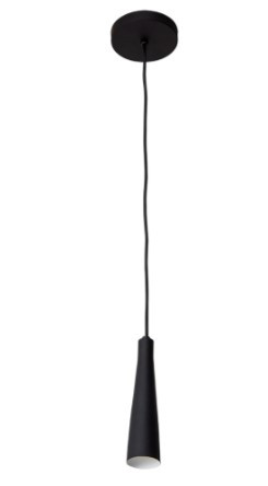 Pendente Tube Alumínio 20cm - Preto - 