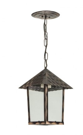  Pendente Colonial Vidro e Aço - Germany Blumenau - Cobre - 