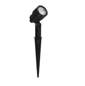 Espeto de jardim Taschibra noir led mr11 3w luz verde 15100076 -