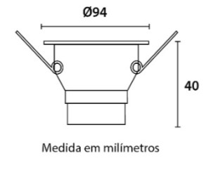 Spot LED Recuado Embutir Quadrado 6W 6.500K - Branco - Blumenau  - 