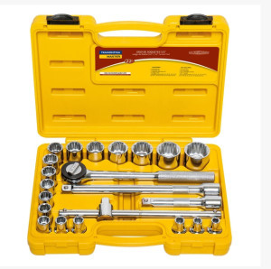 Jogo de Soquetes Estriados Encaixe 1/2