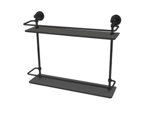 Porta shampoo Pevilon 96016 duplo preto  - 