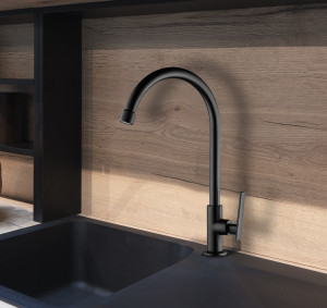 Torneira Lorenzetti de Cozinha Mesa Loren Studio 1167 B37 Black Matte  - 