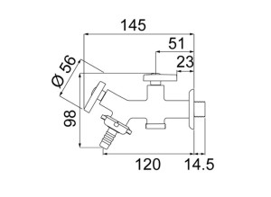 Torneira Lorenzetti para Máquina de Lavar Roupa - Bico União 1131 C30