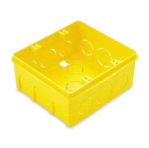 Caixa de Embutir Quadrada 4x4 Tramontina Amarela  57500002 - 
