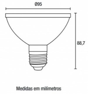 Lâmpada LED PAR30 9,8W - 700lm 6.500K