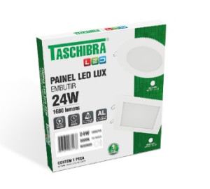 Painel led Taschibra lux embutir 24W 30CM 3000K 15090181 - 