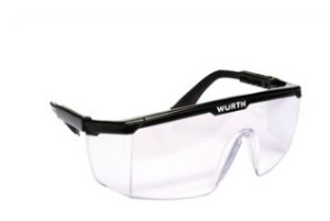 Óculos de Segurança PRÓ Incolor com Haste Preta - Wurth  - 