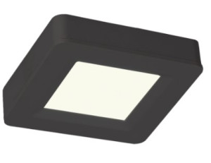 Luminária LED Cabinet Quadrado 2W 4.100K - Preto - 