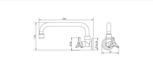Torneira Lorenzetti para Cozinha de Parede - Bica Móvel 