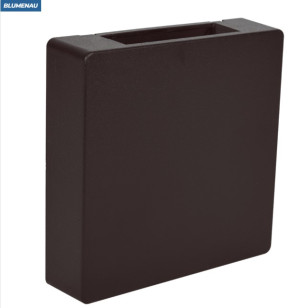 Arandela LED Clean Quadrada 2 Fachos 3W 3.000K - Marrom Gold Arandela LED Clean Quadrada 2 Fachos 3W 3.000K - Marrom Gold