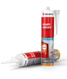 Selante Acrílico para Fissuras Branco 280ml - Wurth 