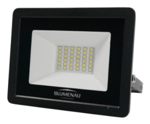 Refletor LED Tech Alumínio 30W 3.000K - Preto - 