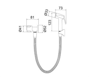 Ducha Higiênica 1984 C28 Loren Fresh Cromado Lorenzetti - 