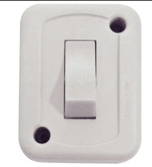 Interruptor de Sobrepor 1 Tecla Simples 10 A 250 V Tramontina Branco
 57400004 - 