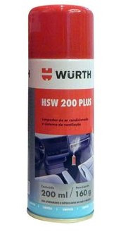 Limpa Ar Condicionado HSW Plus 200 Lima Limão 200ml - Wurth - 