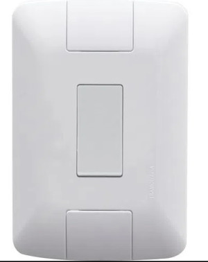 Conjunto 4x2 com 1 Interruptor Simples Tramontina Aria 6 A 250 V Branco 57241001 - 