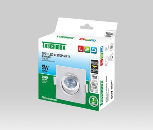 Spot Taschibra embutir quadrado alltop led par20 7W 6500K  45º 15090196 Spot Taschibra embutir quadrado alltop led par20 7W 6500K  45º 15090196