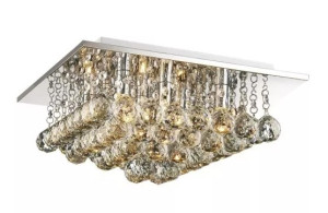 Luminária Cristal Louvre Sobrepor 8Xg9 - 