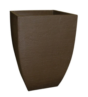 Vaso japi quadrado moderno 36 café 