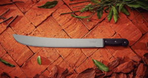 Facão para Mato Tramontina com Lâmina em Aço Carbono e Cabo de Polipropileno Preto 10