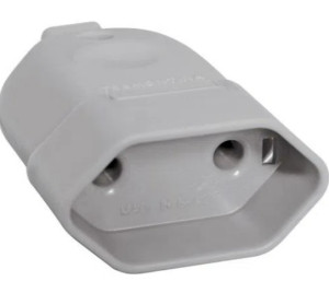 Plugue Fêmea 2P 250 V 10 A Tramontina Cinza
 57401152 - 