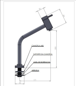 Torneira Pevilon piazza copper 104954 C22 rose gold  - 