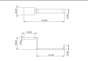 Papeleira Pevilon spot aluminio 95701 preto  - 