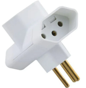 Plugue T 2P+T 10 A 250 V Tramontina Branco
57400080 - 