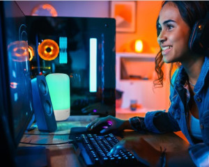 Smart luminaria de mesa Taschibra pill wifi led 6W RGB  1502002903 - 