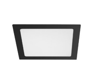 Painel led taschibra lux embutir preto 18W 22CM 6500K 15090299 - 