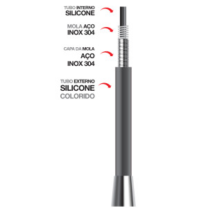 Torneira Lorenzetti Multiuso de Parede Cinza - Bica Flexível 1178 G27 - 