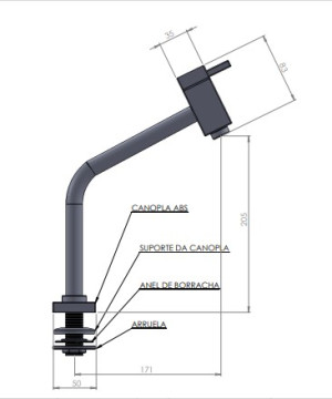 Torneira Pevilon piazza 94954 C22 - 
