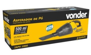Aspirador de pó, bateria intercambiável de 18 V, sem bateria e sem carregador, IAPV 1800, VONDER60.04.180.000