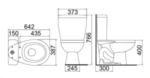 Bacia Lorenzetti com Caixa Acoplada Loren Way - 