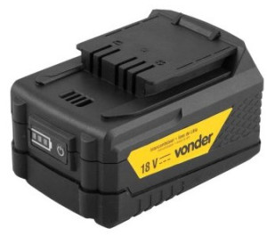 Bateria 18,0 V, íons de lítio, linha intercambiável, 5,0 Ah, IBV 1850, VONDER - 
