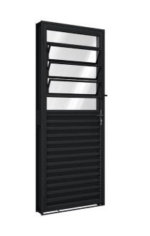 Porta de giro mista com basculante 85 x 215 - 