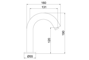 Torneira Lorenzetti Lorensense Bica Baixa 1185 C80 Acionamento Automático Com Sensor - 
