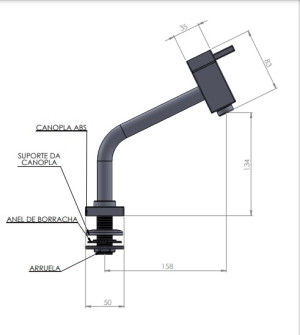 Torneira Pevilon piazza ambar 114952 C22 dourado  Torneira Pevilon piazza ambar 114952 C22 dourado