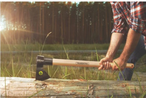 Machado Soldado com Cabeça Redonda Tramontina Tamanho 3.5 em Aço com Cabo de Madeira 90 cm - 