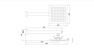 Ducha Lorenzetti LorenAir Square Parede - 7021 C16 - 