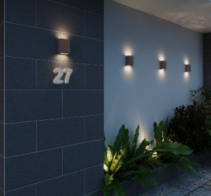 Arandela Fussen Fechada 10x13cm - Marrom Gold - 