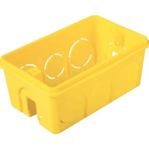 Caixa de Embutir 4x2 Retangular Tramontina Amarela 57500041 - 
