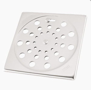 GRELHA QUADRADA COM FECHO, SEM MOLDURA 15 [150MM] - AÇO INOX 304